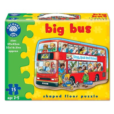 Puzzle de podea Autobuzul (15 piese) BIG BUS